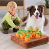 Plush Carrot Dog Interactive Toy For Stress Relief And Chewing Fun