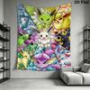 Pokmon Eeveelutions Tapestry Wall Tapestry Wallmounted Background Cloth Background Cloth Soft Atmospheric Background Cloth