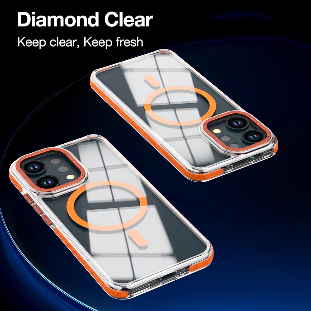 KEYSION HD Transparent Magnetic Case for MagSafe for OPPO Reno14 Pro 5G Clear Shockproof Phone Cover for OPPO Reno13 5G