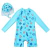 Two-Piece Long-Sleeve Sun Protection Swimsuit for Toddlers, Babies, and Kids