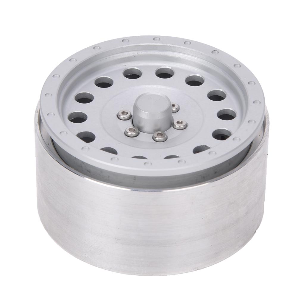 4pcs 2.2inch Aluminum Alloy Wheel Hubs for 1 10 Scale RC Car Accessory Hole TypeSilver