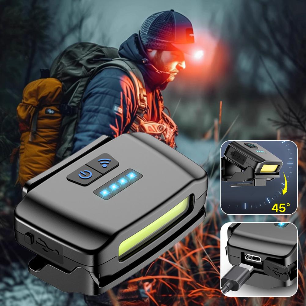 Super Bright Headlamp fishing Clip-on Cap Light Intelligent sensing&mosquito repellent Outdoor Red Light Headlamp for fishing
