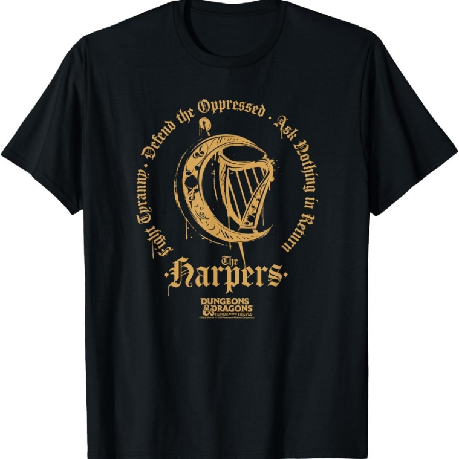 

Dungeons & Dragons Honor Among Thieves The Harpers Logo T-Shirt XXXXXL чорний