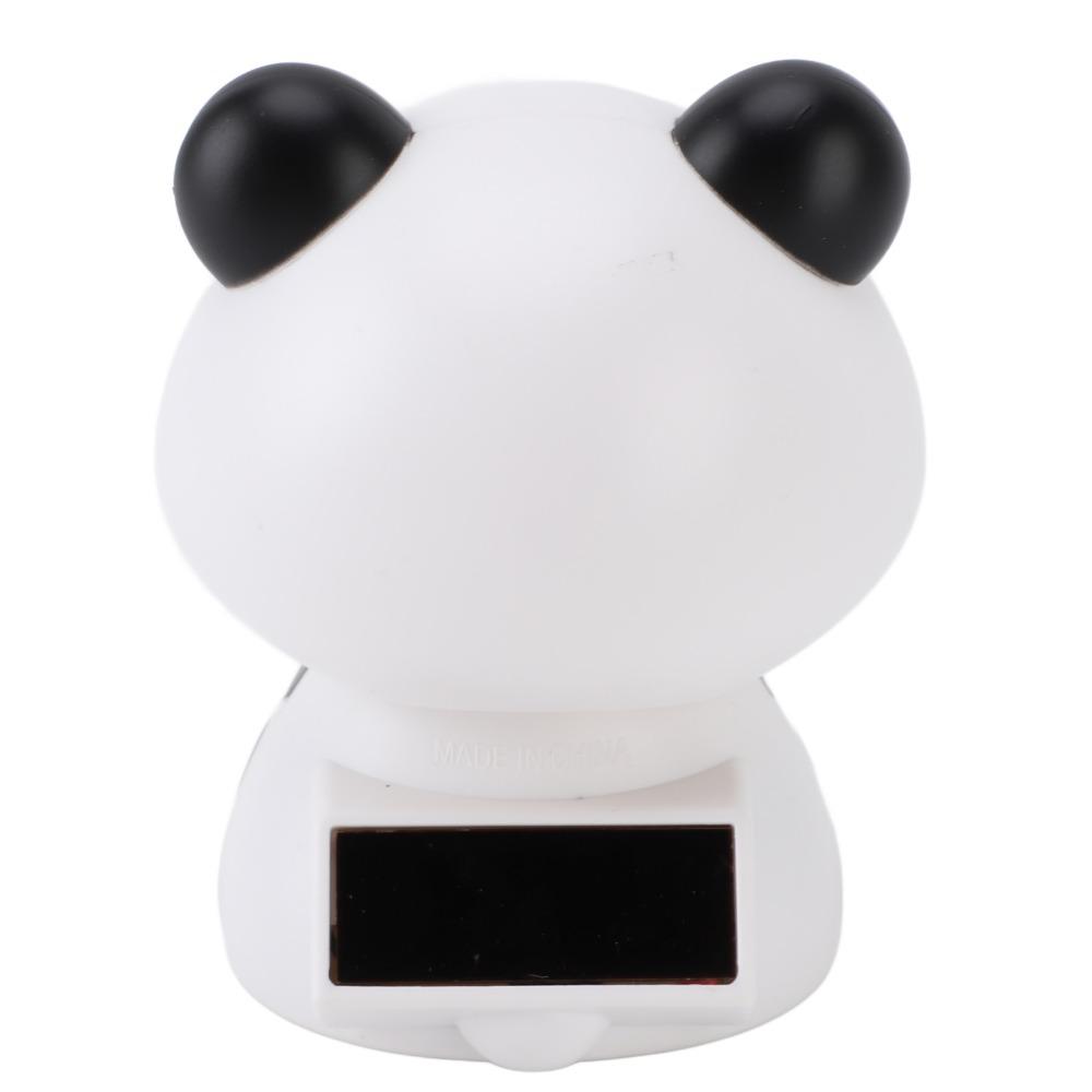 ABS Solar Panda Figurine White Light Operated Panda Decor Outdoor Porch Decoration