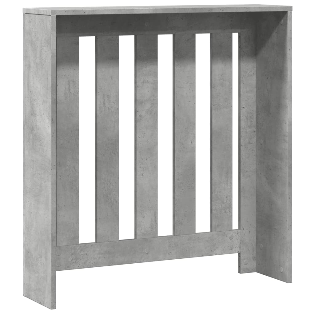 Radiator Cover Concrete Gray 78 x 20 x 82 cm Particleboard