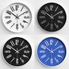 Wall Clock Modern Simple Three-dimensional Characters Personalized Creative Round Wall Clock Bedroom Silent Quartz Clock 12 Inches 30CM