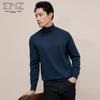 EMZ Men's Autumn/Winter Mock Neck 95% Wool Sweater