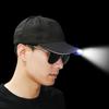 Cappello da baseball anti-UV regolabile con visiera estesa da 5 LED da uomo da pesca da jogging LED cappello sportivo accessori da esterno