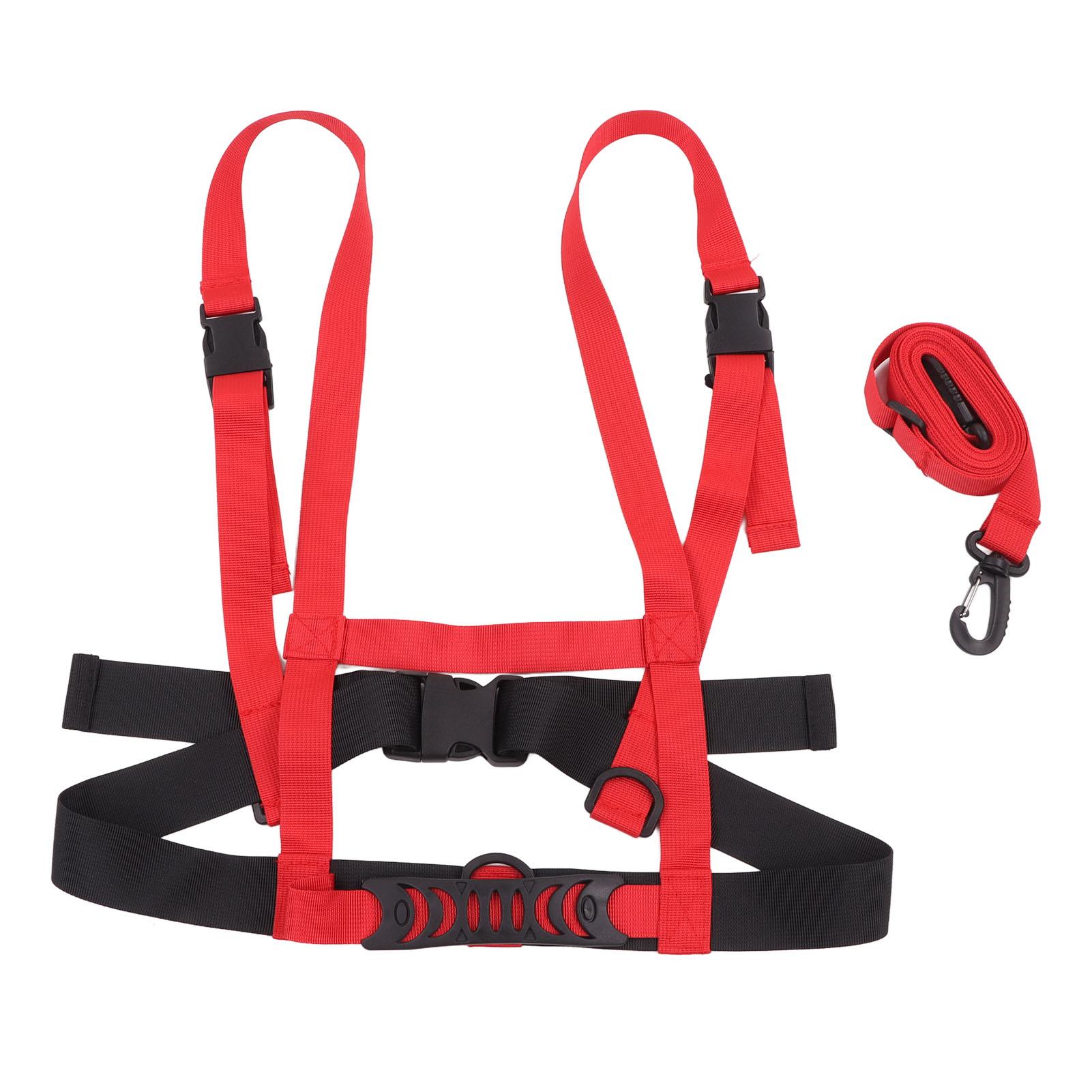 

Детский страховочный ремень для лыж Нейлон Пластик Регулируемый тренировочный ремень для лыж для велоспорта Тренировка для предотвращения падений Красный красный