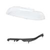 Parts 63128375301 and 63126908405 Fit the Left Headlight Cover and Sealing Strip of a 1996-2003 BMW 5 Series E39.
