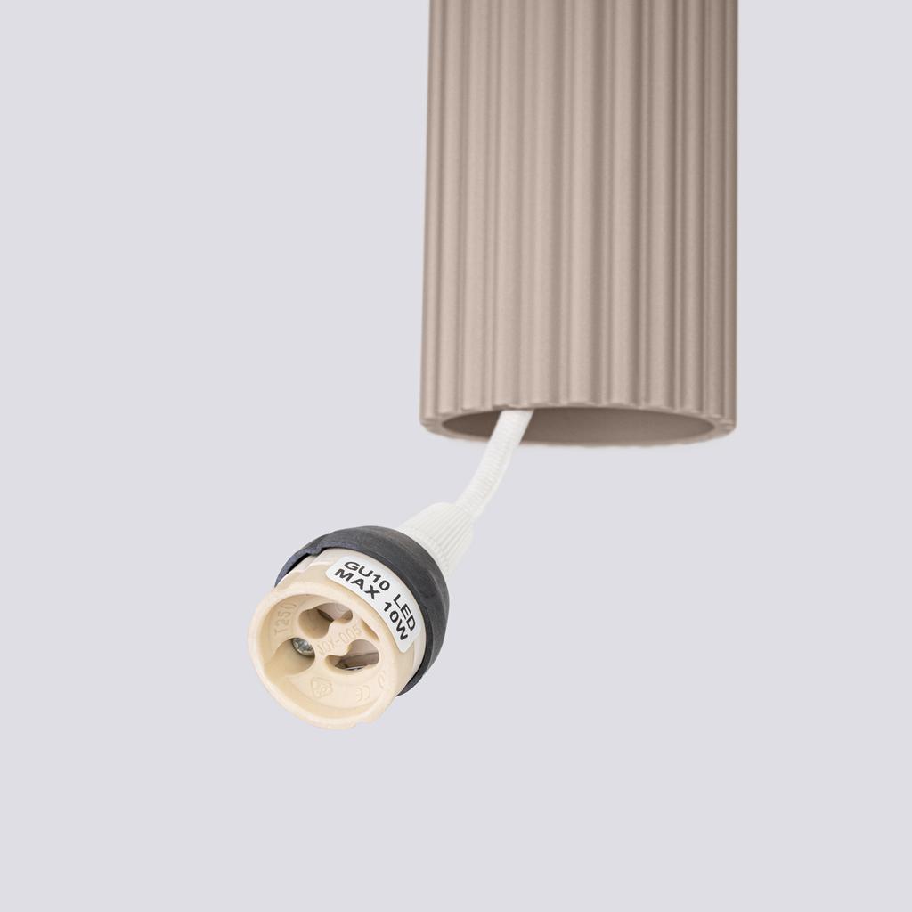 Carbon 3P taupe pendant lamp