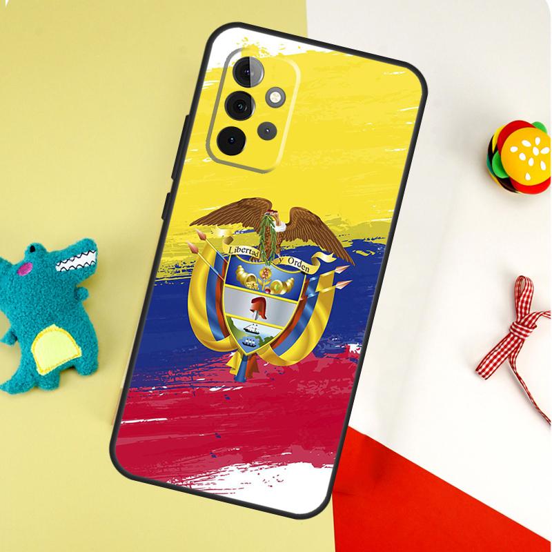 Colombia Flag For Samsung Galaxy A05 A06 A16 A54 A34 A14 A55 A35 A15 A53 A33 A13 A22 A32 A52 Phone Case