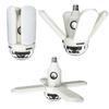 E27 LED Four-leaf Music Colorful Lamp Bluetooth Sound Control 24W Folding Bulb Lamp Ceiling Fixture Lights With Remote