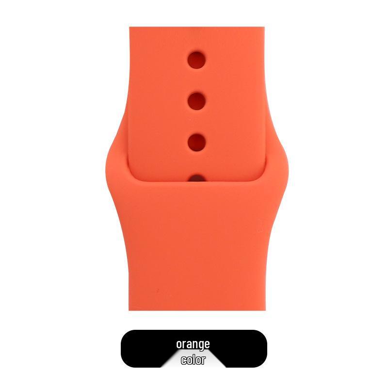 Apple Classic Solid Silicone Strap for iWatch 9/Ultra – Durable Solid Color Band