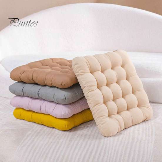 Hip And Lumbar Support Pillow Office Chair Cushion, Breathable Seat Pad, 40x40cm Soft Cushion for Home Stuffed Floor Reading Nook Polyester