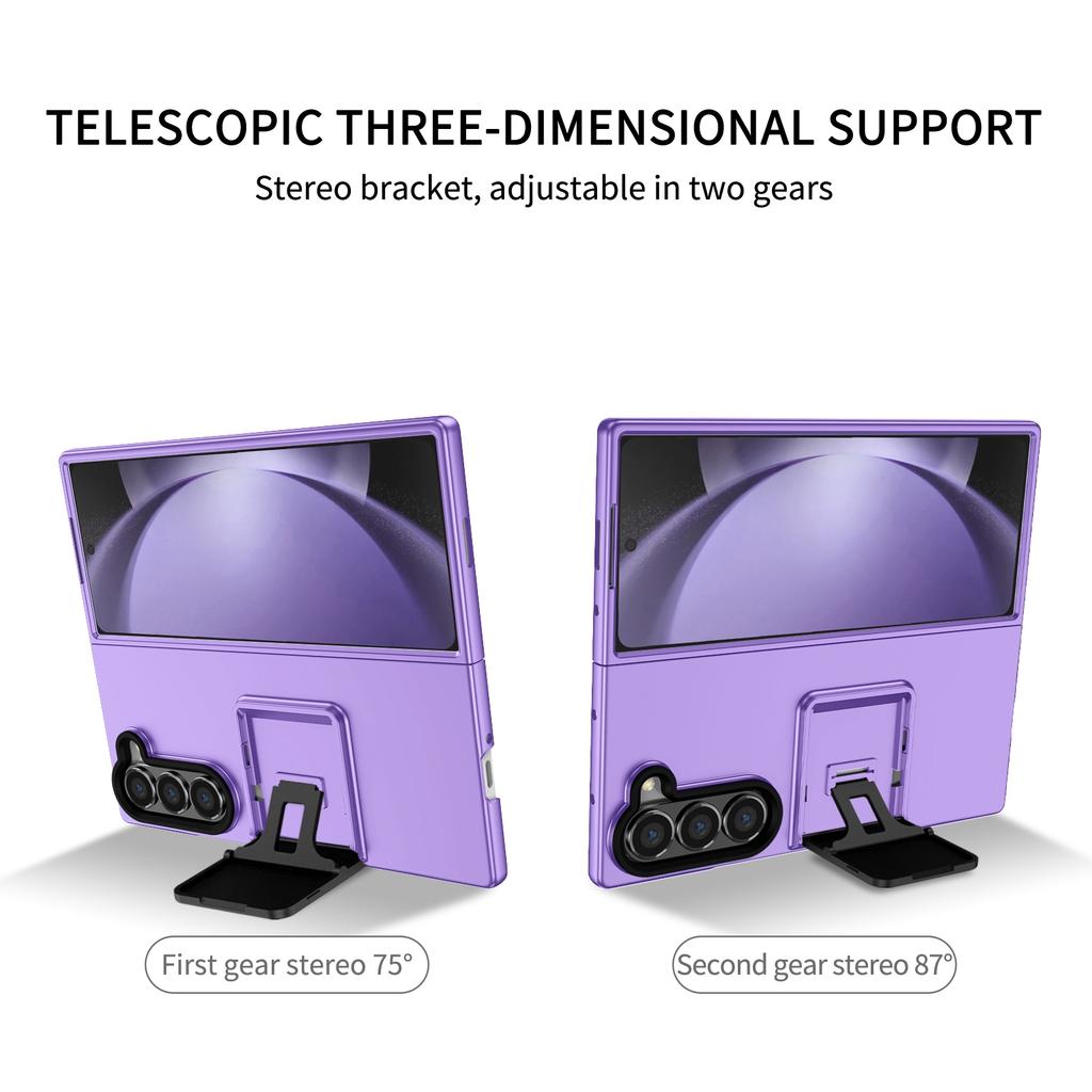 For Samsung Galaxy Z Fold6 5G Case Hidden Kickstand Hard PC Phone Cover