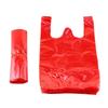 Homeglen Red Plastic Vest Shopping Bags
