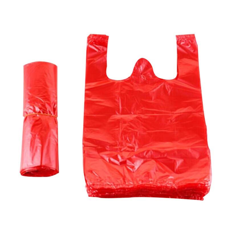 Homeglen Red Plastic Vest Shopping Bags W18*H29 cm (500 Count)
