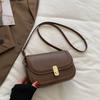 Korean Style PU Leather Shoulder Bag Square Women Underarm Bag Simple Crossbody Bag  Outdoor