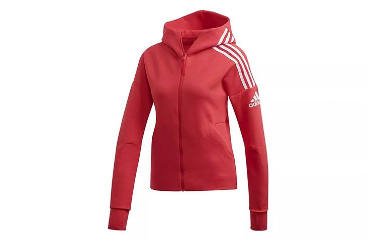 Adidas Jackets Women s Red Hooded Moderate Other FL1958 S