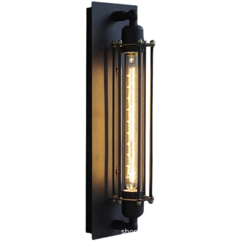Retro Industrial Wall Lamp – Iron Art Punk Style for Bedroom, Balcony, Hall, Salon, Bar