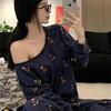 Women's Summer Cartoon Pajamas: Loose-Fit, Short-Sleeved, Casual National Tide for Cute Home Wear