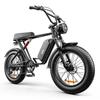 20" 1000W EMOKO C91 Off-Road Electric Bicycle with Bench Seat, Full Suspension, Disc Brakes City E-Bike for Daily Commuter & Outdoor Use