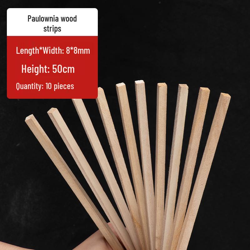 Paulowniahout Strips voor 3D Modelbouw en Blokhut Constructie