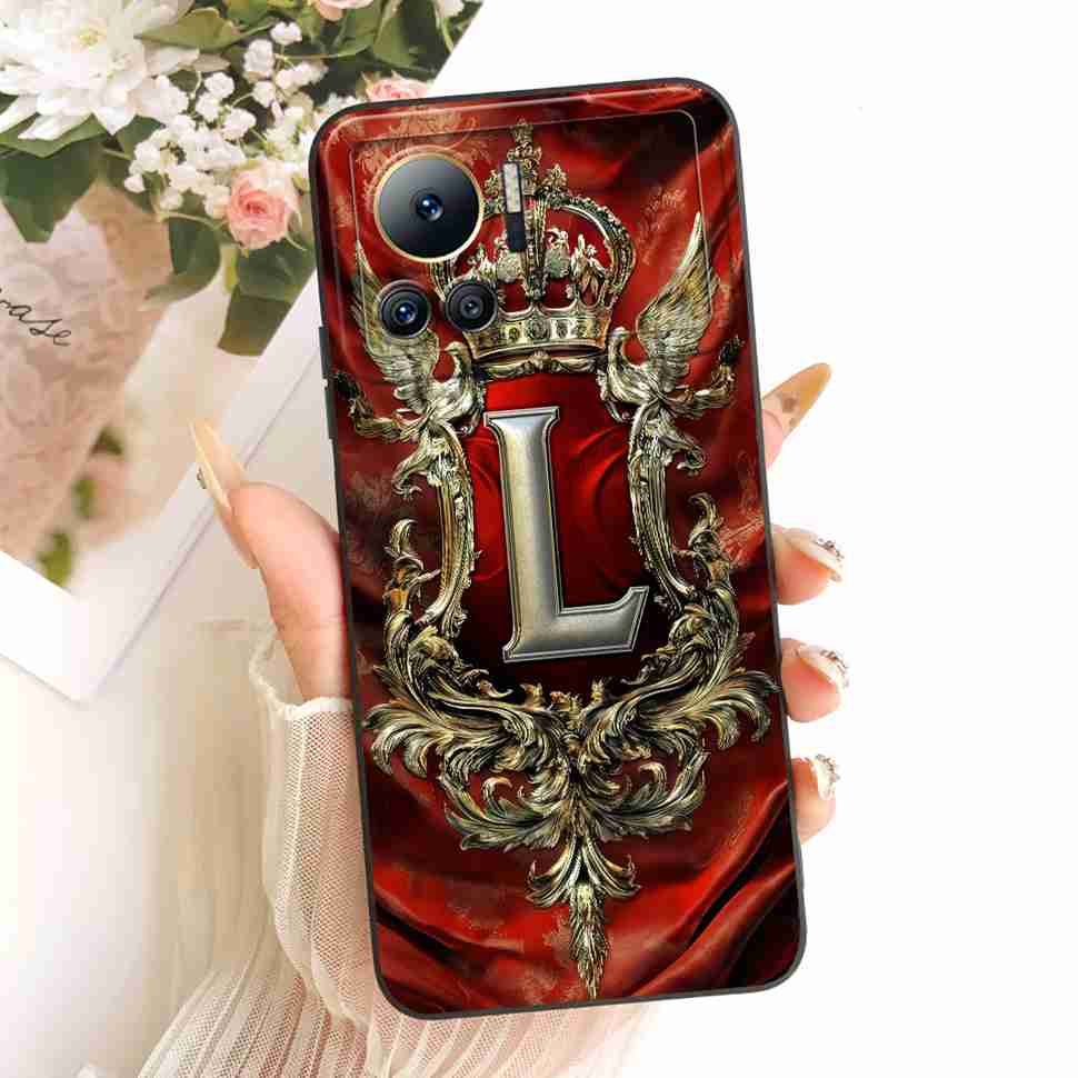 For Infinix Note 12 VIP Case New Design Letter Crown Silicone Cover For Infinix Note12 VIP 12 Vip X672 6.7" Bumper Phone Cases