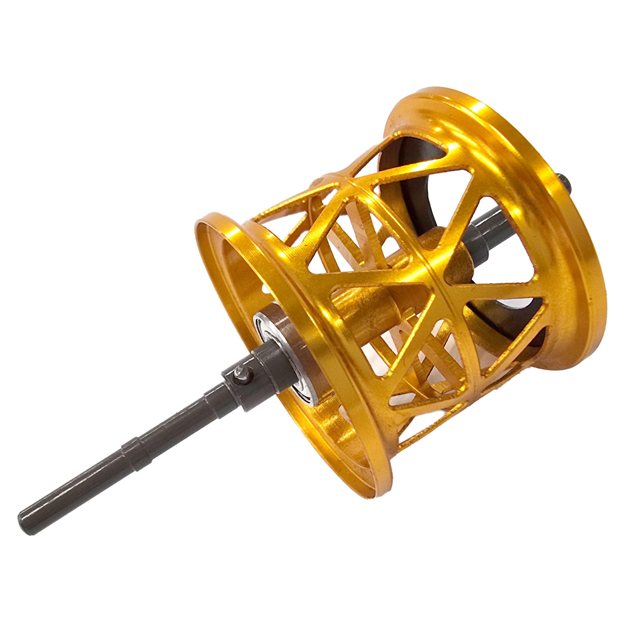 

VISPREA Shallow Spool Replacement for Daiwa and BASSX Baitcasting Suitable for baitcasting finesse and lightweight CC80, CR80, CG80, Reels. Metal, золотистый