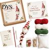 Crochet Starter Kit for Beginners DIY Gnome Ornament Kit, Christmas Theme Soft Knitted Craft Handmade Souvenir Making Set, Hanging And Home
