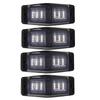 4Pcs Smoked White Front Grill Light LED Marker Lamp For Scania Volvo Man Benz Truck Lorry Double Burner Indicator Light-A87Q
