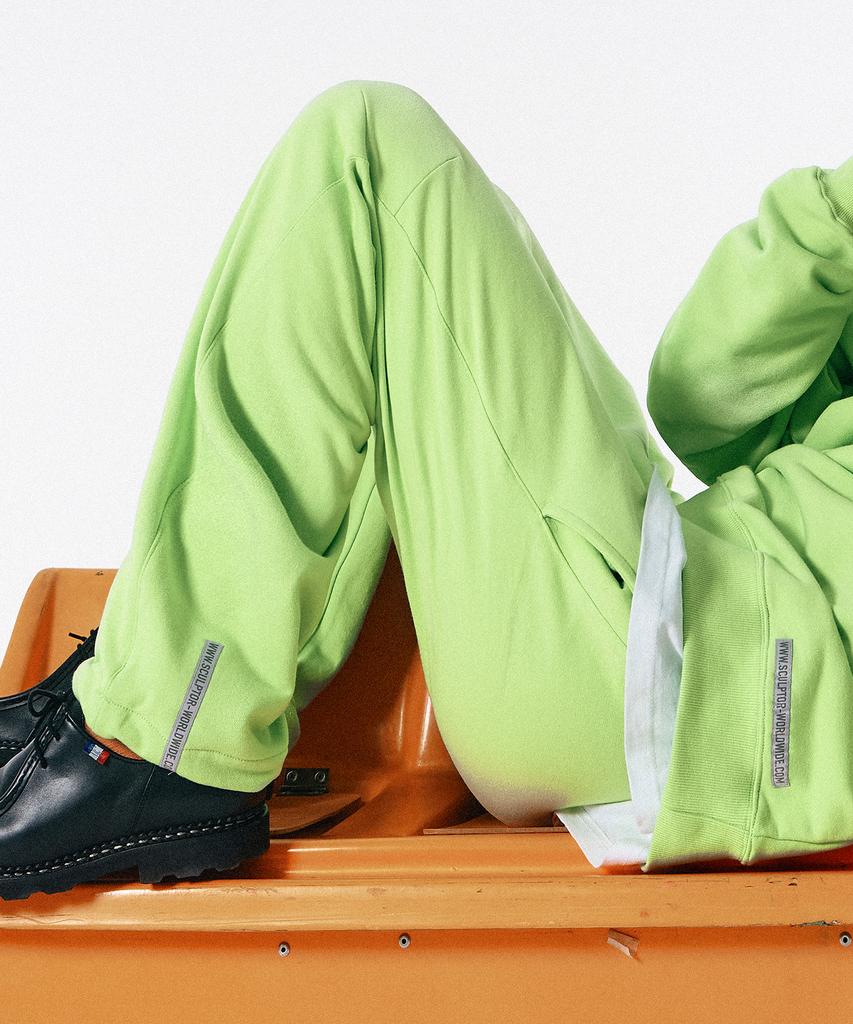 SCULPTOR Species Brushed Sweat Pants Lime