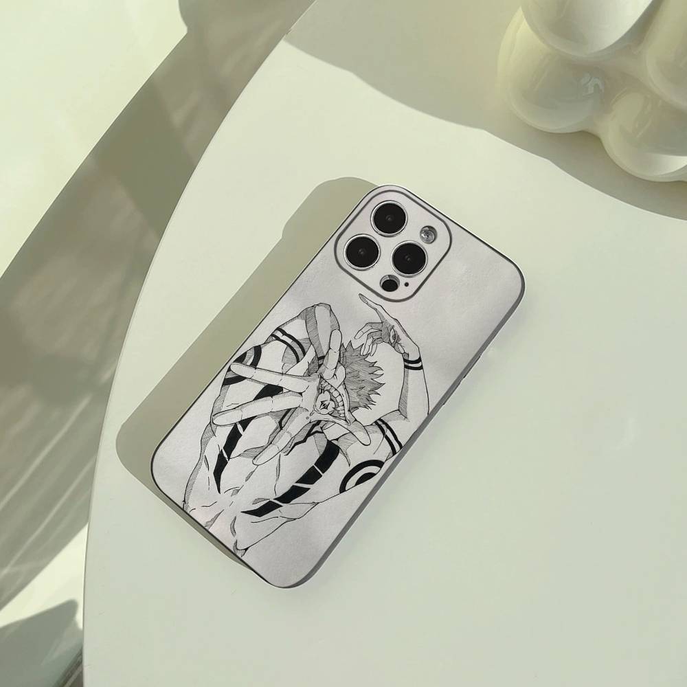 Popular-Anime--Jujutsu -Kaisen Phone Case For iPhone 17,16,15,14,13,12,11 Pro Max, Lightweight and Practical Soft Black Cover