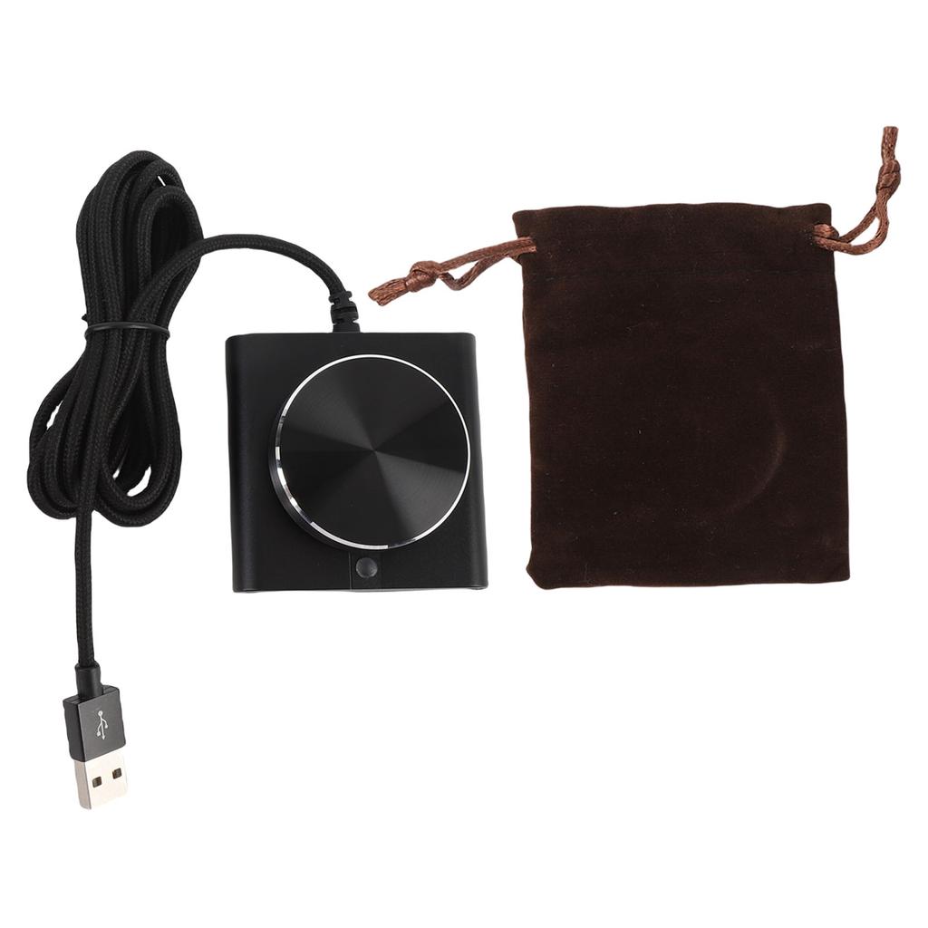 USB Volume Control Knob for PC External Media Adjustment Controller with 1 Key Mute Function Plug and Play Support for