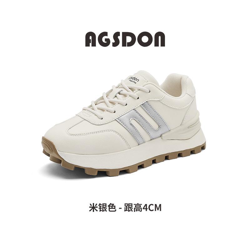 Dexun shoes new autumn casual muffin platform dad shoes student sports board shoes 35