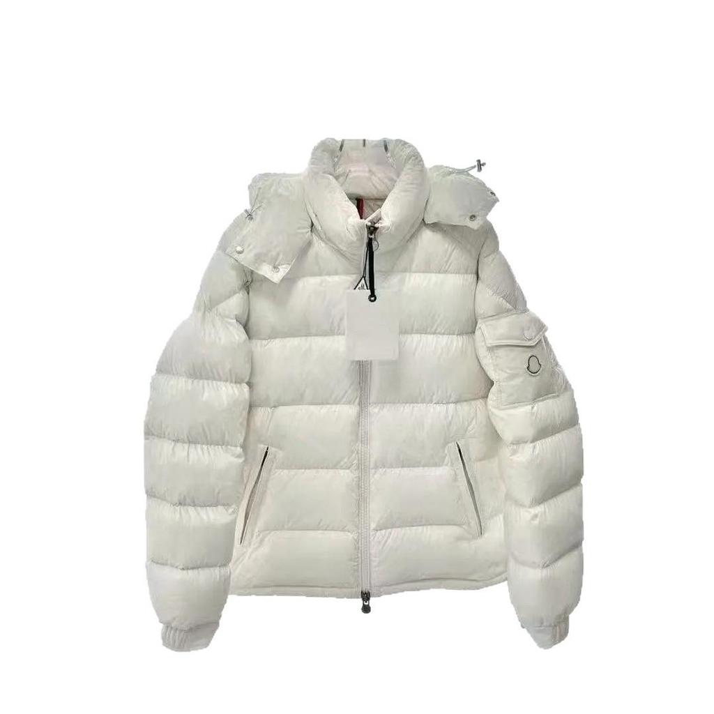 In-Stock Winter Unisex Bright Surface Thickened Warm Down Hooded Jacket