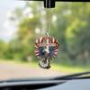 Eyecatching American Acrylic Eagle Flag Car Ornament Colorful Hangings For Home Decor