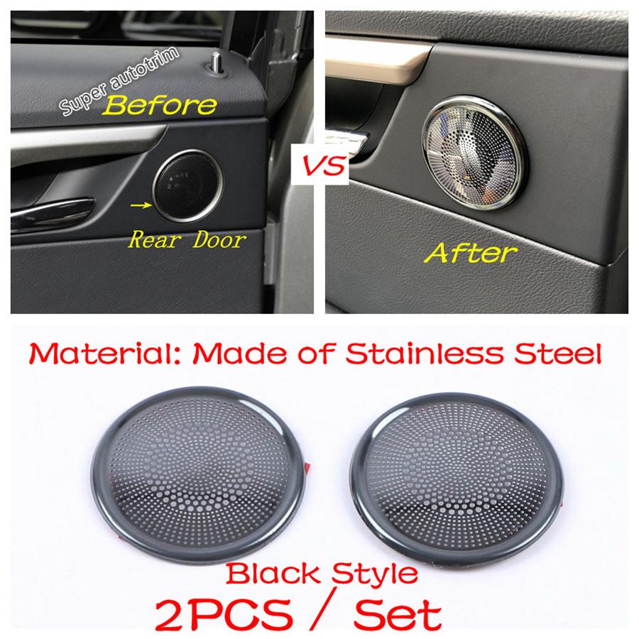 Car Door Speaker Loudspeaker Frame Decoration Cover Trim For Lexus RX RX450h 2016 - Stainless Steel Accessories Interior