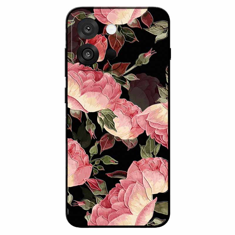 3D Emboss Cases For OnePlus 13T/ 13S Relief Emboss Soft Silicone Back Cover For CPH2723 Relief Funda OnePlus 13s Flower Capa 13T