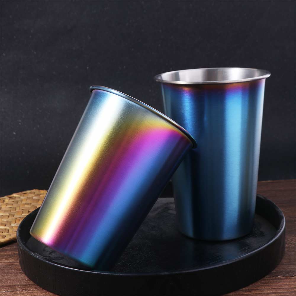 400/500ML Stainless Steel Cup Thickened Drinking Cup Wine Cup Beer Cup  Kitchen