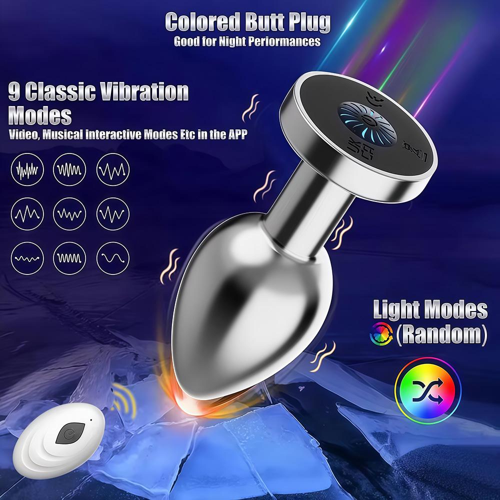 Wireless Control Metal Anal Vibrator for Women Butt Plug Men Prostate Massager Masturbator Clit Stimulator Sex Toys for Couple