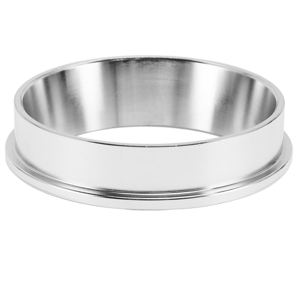 Stainless Steel Coffee Dosing Ring Dosing Funnel Replacement Aviod Mess Waste for Home Cafe Silver 57.5MM