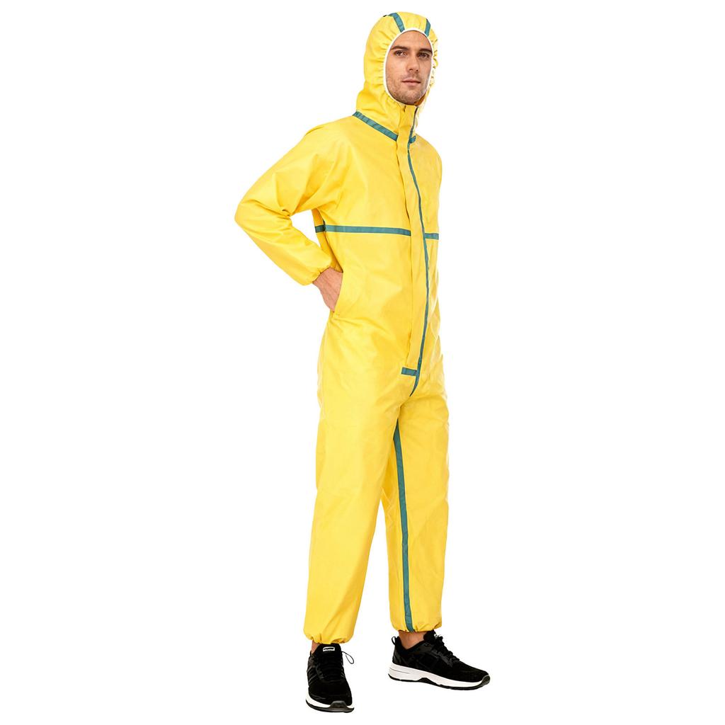 Unisex Su Geçirmez Tam Vücut Tulum Kapüşonlu Tulum Cadılar Bayramı Cosplay Kostümü
