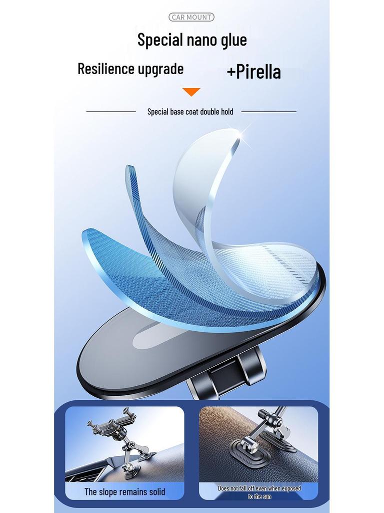 Metal Gravity Car Phone Holder 2025 Model, All-Aluminum for Dashboard Navigation