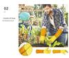 Cowhide Sheepskin Weld & Garden Gloves - Wear & Heat Resistant, Soft Leather Labor Protection