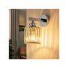NETTLIFE Crystal Sconce, Modern Sconce, E27 Sconce, To Be Used As a Bedside Lamp