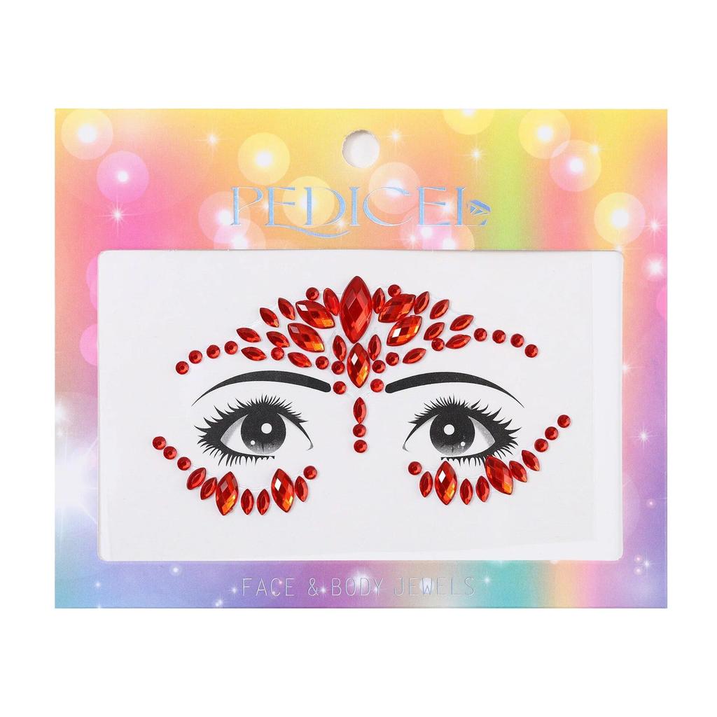 Colourful Kids Makeup Face Stickers Crystal Diamonds Gemstones Girls Women Holiday Glitter Party Self Adhesive Eye Face Tattoos