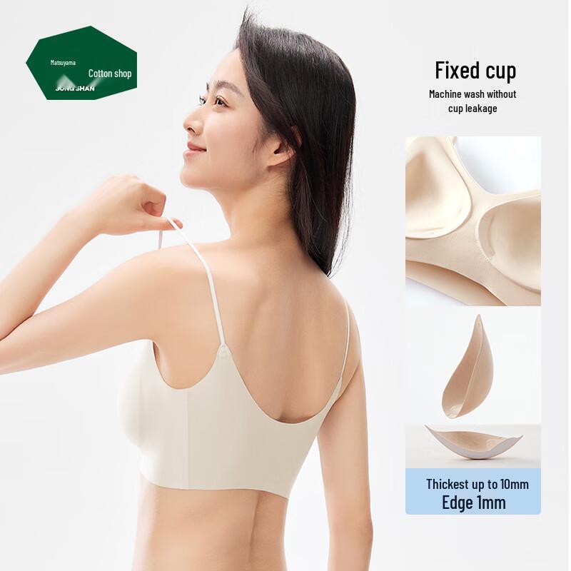 Women s Seamless Wire-Free Thin Cup Bra L