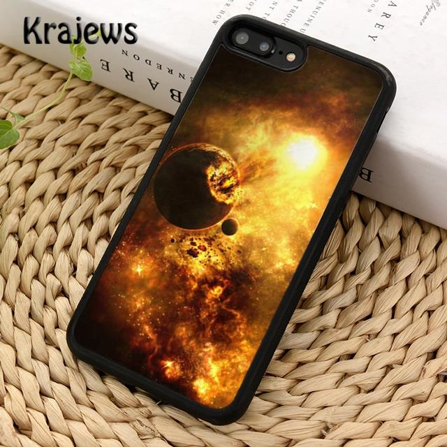 Krajews Solar System Planet Constellations Phone Case For iPhone 17 Air 16 15 14 plus 11 12 13 pro max coque Fundas